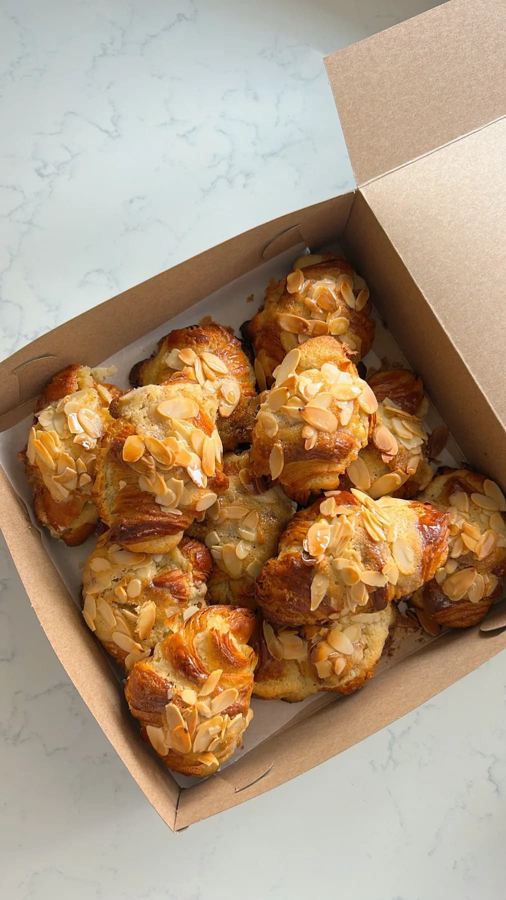 Mini Almond Croissants by Danias Dough
