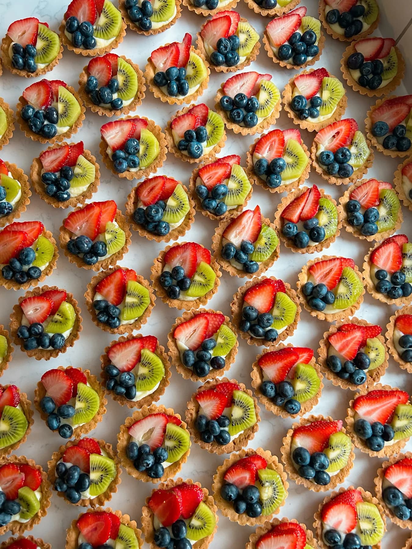 Mini Vanilla Fruit Tarts by Danias Dough